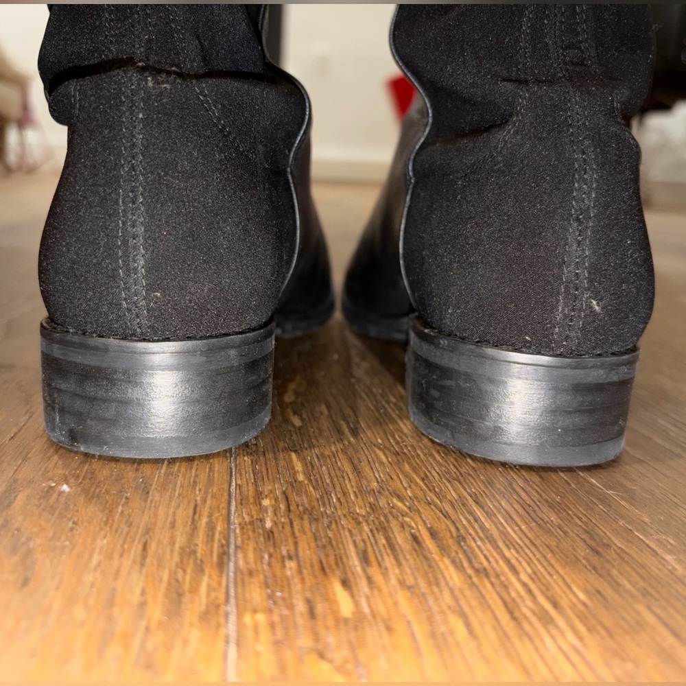 Stuart Weitzman - Black Knee-High Leather Boots - Picture 9 of 16